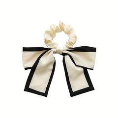 Satin Bow Scrunchies Hair Tie Ponytail Holder Hair Ring