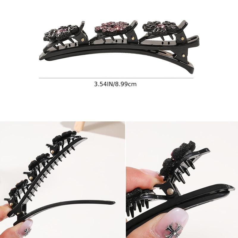 Braided Hair Clips Faux Pearl Hairpin Vintage Hair Accessories