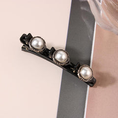 Braided Hair Clips Faux Pearl Hairpin Vintage Hair Accessories