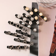 Braided Hair Clips Faux Pearl Hairpin Vintage Hair Accessories