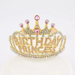 Birthday Princess Crown Birthday Girl Tiara Princess Hairband Headband