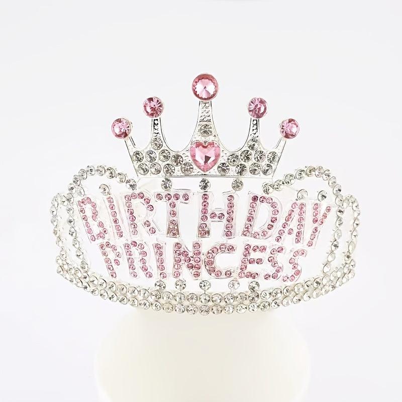 Birthday Princess Crown Birthday Girl Tiara Princess Hairband Headband