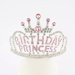 Birthday Princess Crown Birthday Girl Tiara Princess Hairband Headband