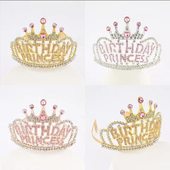 Birthday Princess Crown Birthday Girl Tiara Princess Hairband Headband