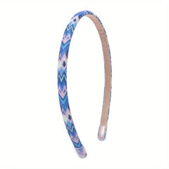 Y2K Colorful Print Headband Skinny Headdress for Girls Women