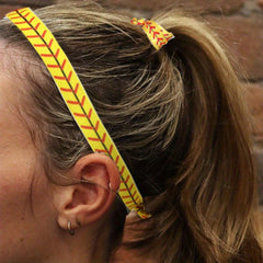 Knotted Hair Tie Baseball Hairband Elastic Headband