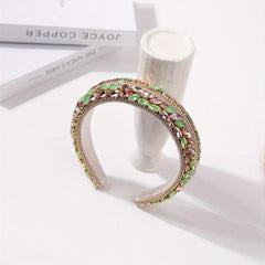 Colorful Crystal Headband Glitter Rhinestone Headdress for Party Prom