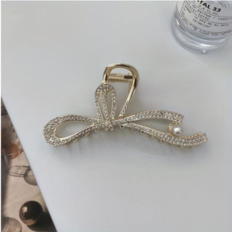3pcs Rhinestone Butterfly Hair Claw for Women Girls