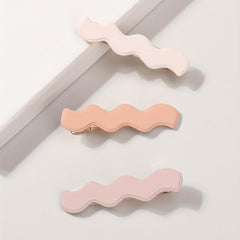 3pcs Candy Wavy Hair Clip Duck Billed Clip for Side Hair Bang Braids Women