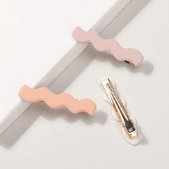 3pcs Candy Wavy Hair Clip Duck Billed Clip for Side Hair Bang Braids Women