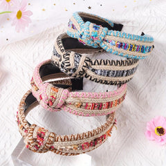 Glitter Sequin Headband Wide Headdress Women Girls