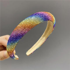 Sponge Gradient Rhinestone Hairband Vintage Headband Women Hair Accessories