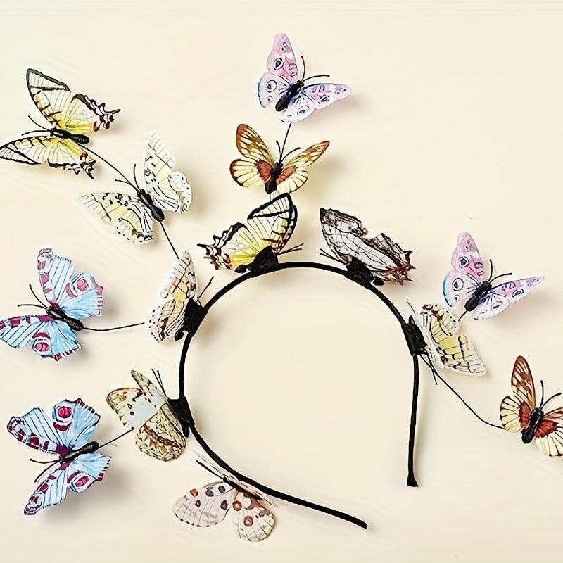 Butterfly Headband Hair Band for Party Cosplay Costume