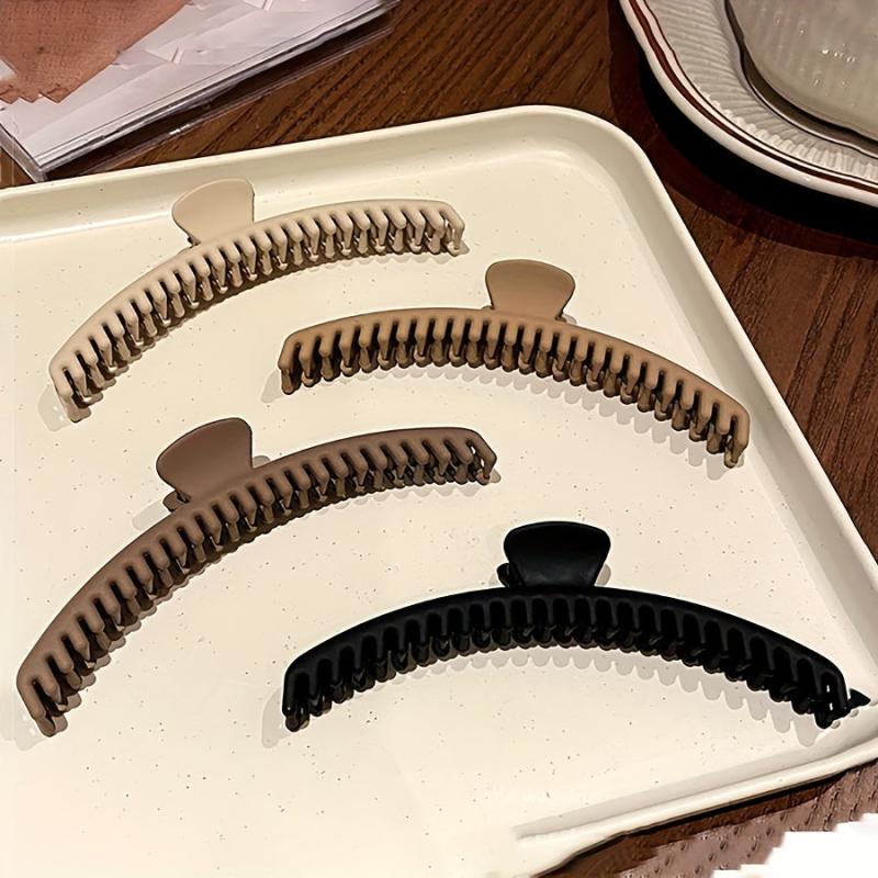2pcs Teeth Hair Claw Nonslip Hair Claw For Women Long Thick Hair