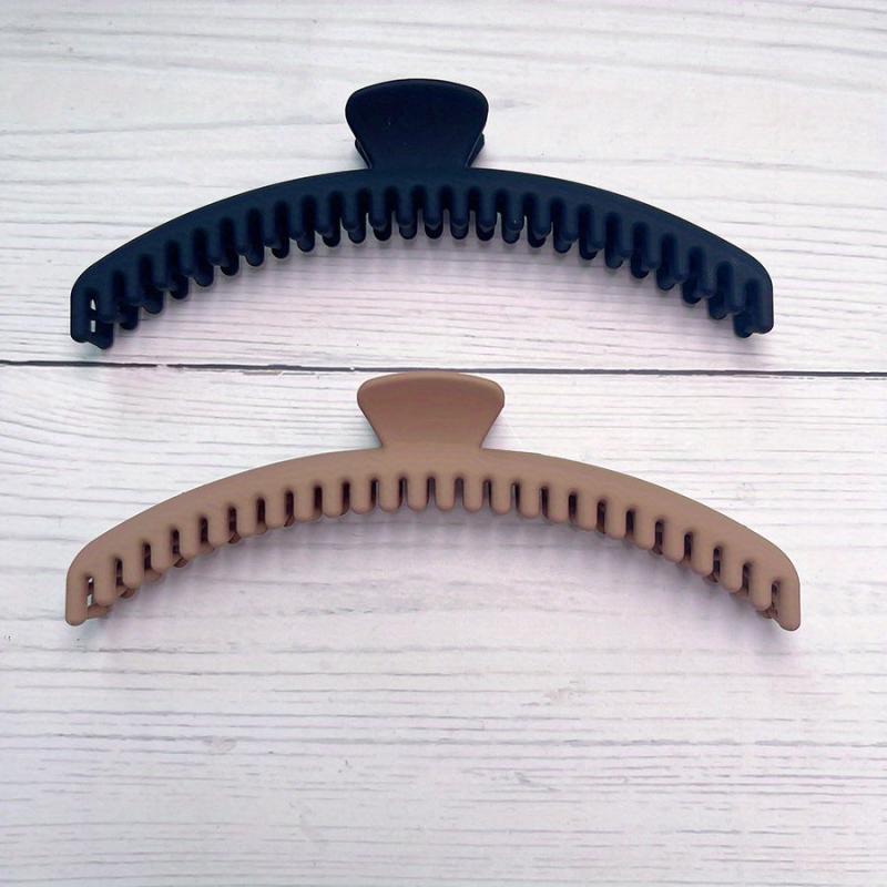 2pcs Teeth Hair Claw Nonslip Hair Claw For Women Long Thick Hair