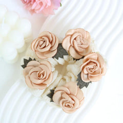 Flower Hair Scrunchies Headwear for Girls Hair Accessories