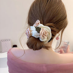 Flower Hair Scrunchies Headwear for Girls Hair Accessories