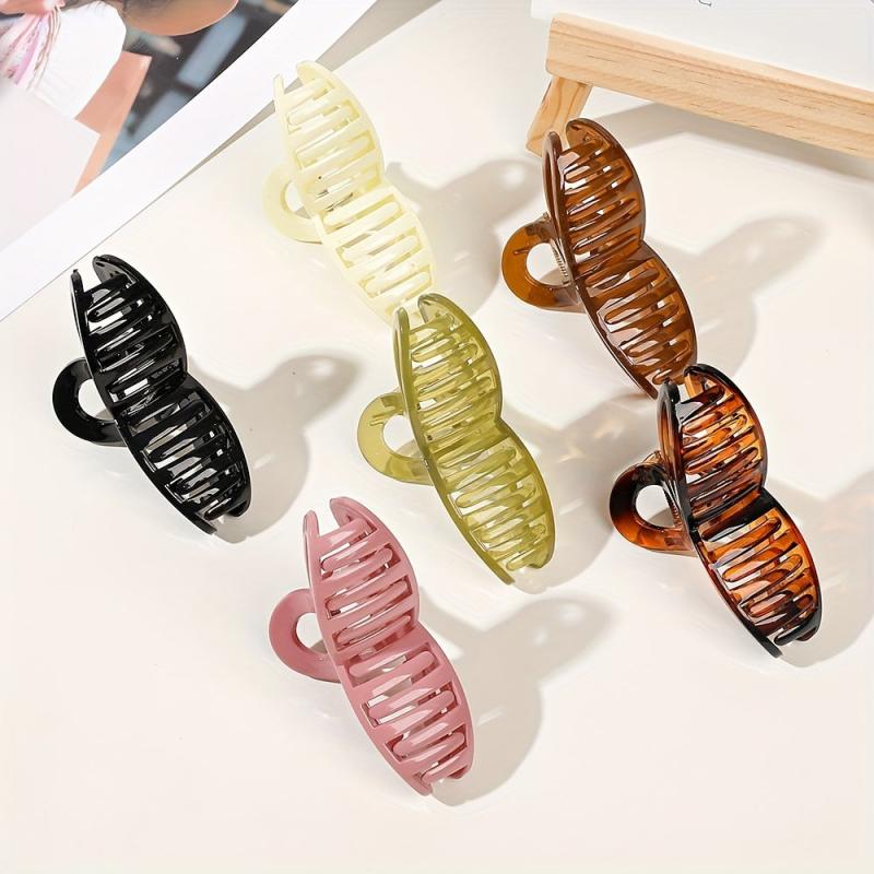 Classic Clover Hair Claw Jelly Hair Clip for Women
