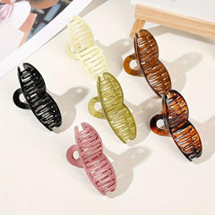Classic Clover Hair Claw Jelly Hair Clip for Women