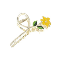Metal Lily Flower Hair Clip for Women Girls Hair Accessories