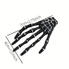 Y2K Skeleton Hand Bone Hair Clip Halloween Hair Slides for Women Girls