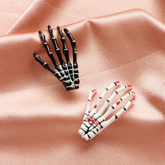 Y2K Skeleton Hand Bone Hair Clip Halloween Hair Slides for Women Girls