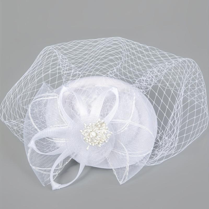Women Flower Hair Clip Birthday Horce Racing Wedding Hat Derbyhat Church