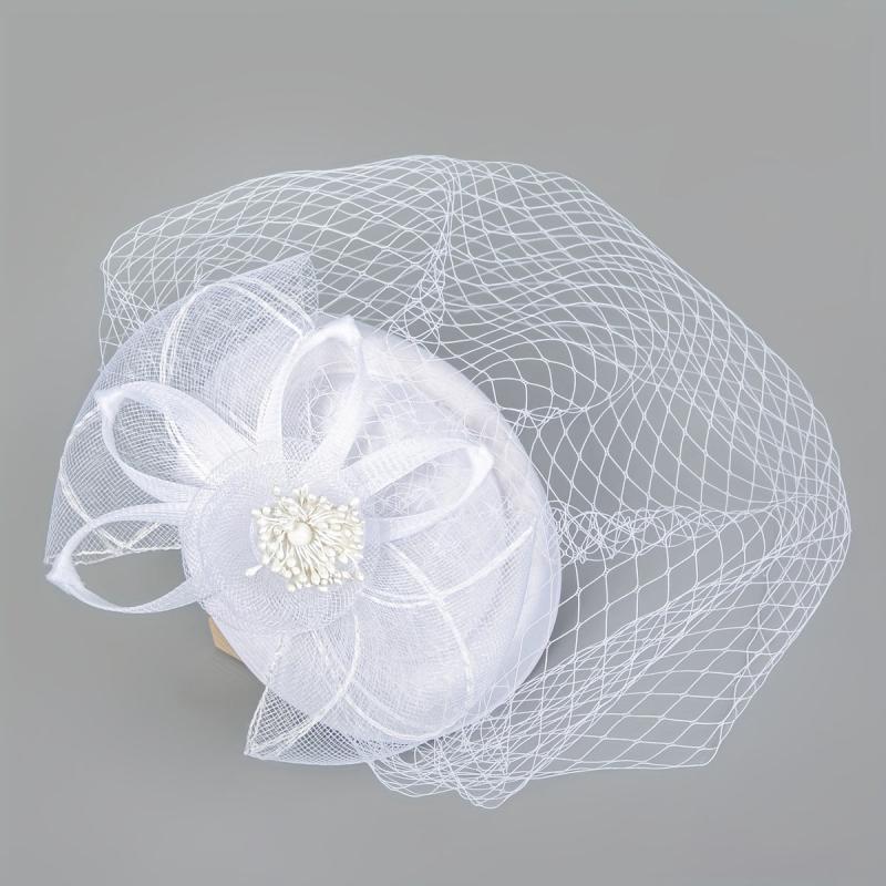 Women Flower Hair Clip Birthday Horce Racing Wedding Hat Derbyhat Church