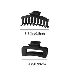 Frosted Hair Claw Clip Set Strong Hold Grip Hair Jaw Clip
