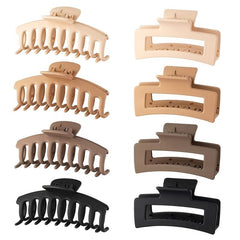 Frosted Hair Claw Clip Set Strong Hold Grip Hair Jaw Clip