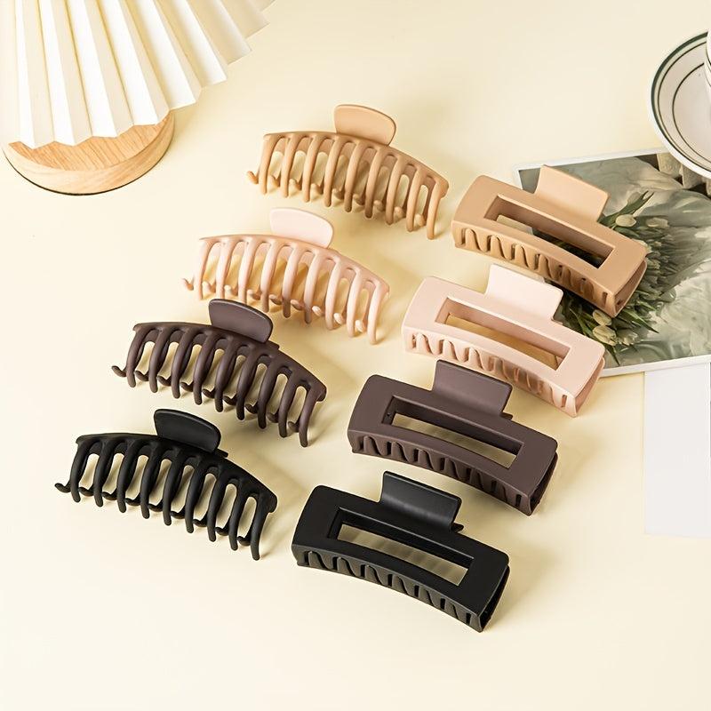 Frosted Hair Claw Clip Set Strong Hold Grip Hair Jaw Clip