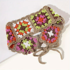 Knitted Flower Headband Crochet Bandana Hair Scarf Hair Band Women Girls