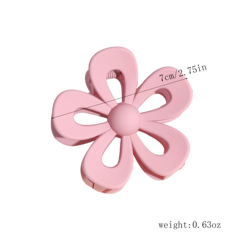 Matte Flower Hair Claw Clip Non Slip Strong Hold Grip Hair Jaw Clip