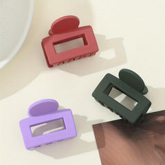 Matte Hair Claw Style Shark Claw Solid Hair Claw Hair Accessories For Women