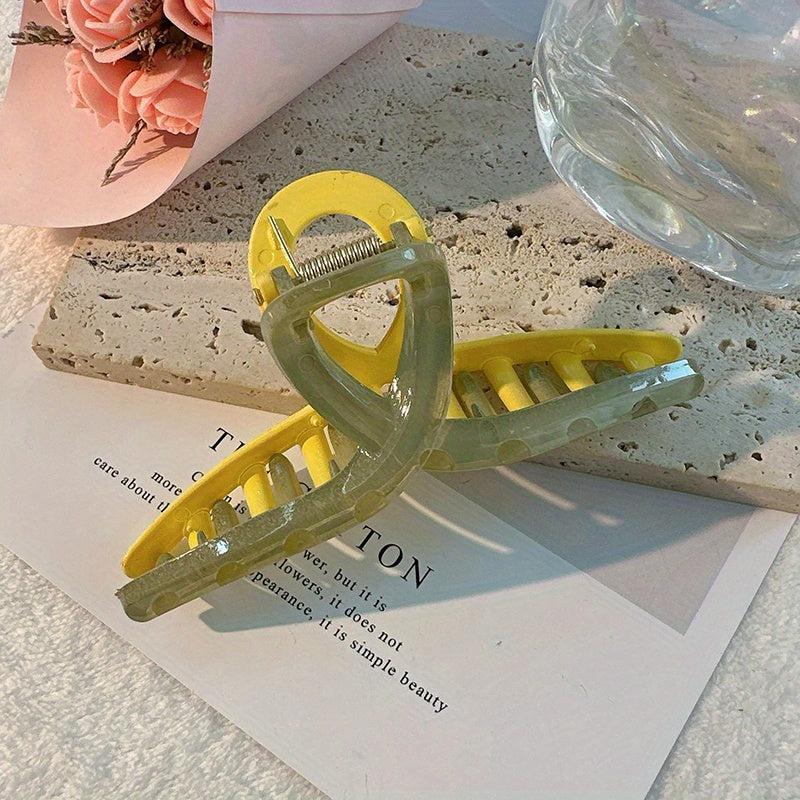 Solid Hair Claw Style Hair Claw Sweet Ponytail Holder Shark Claw Women Girls Hai
