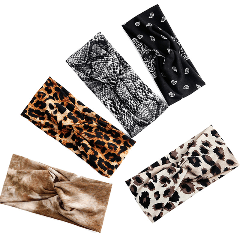 Cross Kont Headband For Women Girls Elastic Sweat Absorbent Headwear