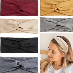 Cross Kont Headband For Women Girls Elastic Sweat Absorbent Headwear
