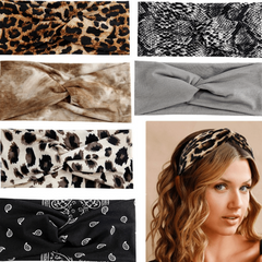 Cross Kont Headband For Women Girls Elastic Sweat Absorbent Headwear