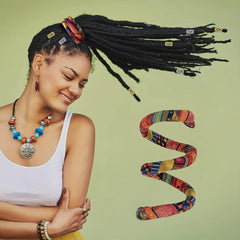 Colorful Spiral Lock Hair Tie Dreadlock Ponytail Holders