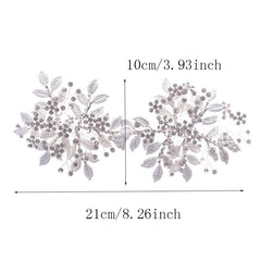Bridal Silvery Crystal Wedding Hair Clip