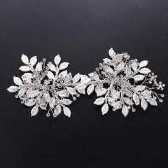 Bridal Silvery Crystal Wedding Hair Clip