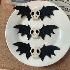 Halloween Hair Clip Bat Skull Duck Billed Clip Women Girls Party Cosplay Costume