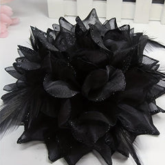 1 Pc Flower Hair Accessories For Bride Wristband Feather Hairpin Women Girls