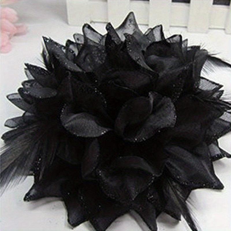 1 Pc Flower Hair Accessories For Bride Wristband Feather Hairpin Women Girls