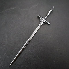 Vintage Alloy Hairpin Sword Shape Hair Stick Ponytail Holder Hair Accessories