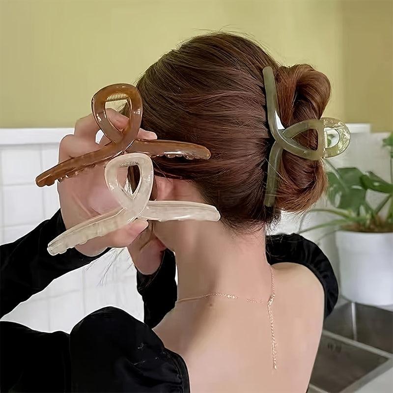 4pcs Jelly Hair Claw Style Jaw Claw for Women Girls