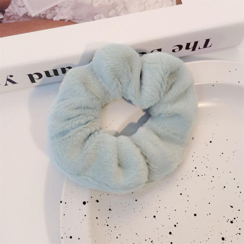 Solid Colors Scrunchy Hair Ties Hair Elastics Soft Scrunchie Ponytail Holders