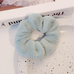 Solid Colors Scrunchy Hair Ties Hair Elastics Soft Scrunchie Ponytail Holders