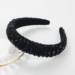 Vintage Baroque Beads Headband for Women Girls