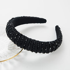 Vintage Baroque Beads Headband for Women Girls